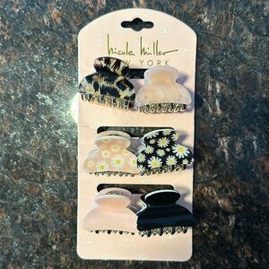 Nicole Miller Assorted small claw hair clips